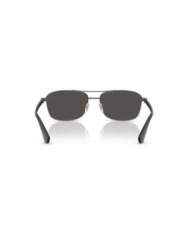 Burberry 0BE3163 Metal Rectangle Sunglasses — Gray Gray