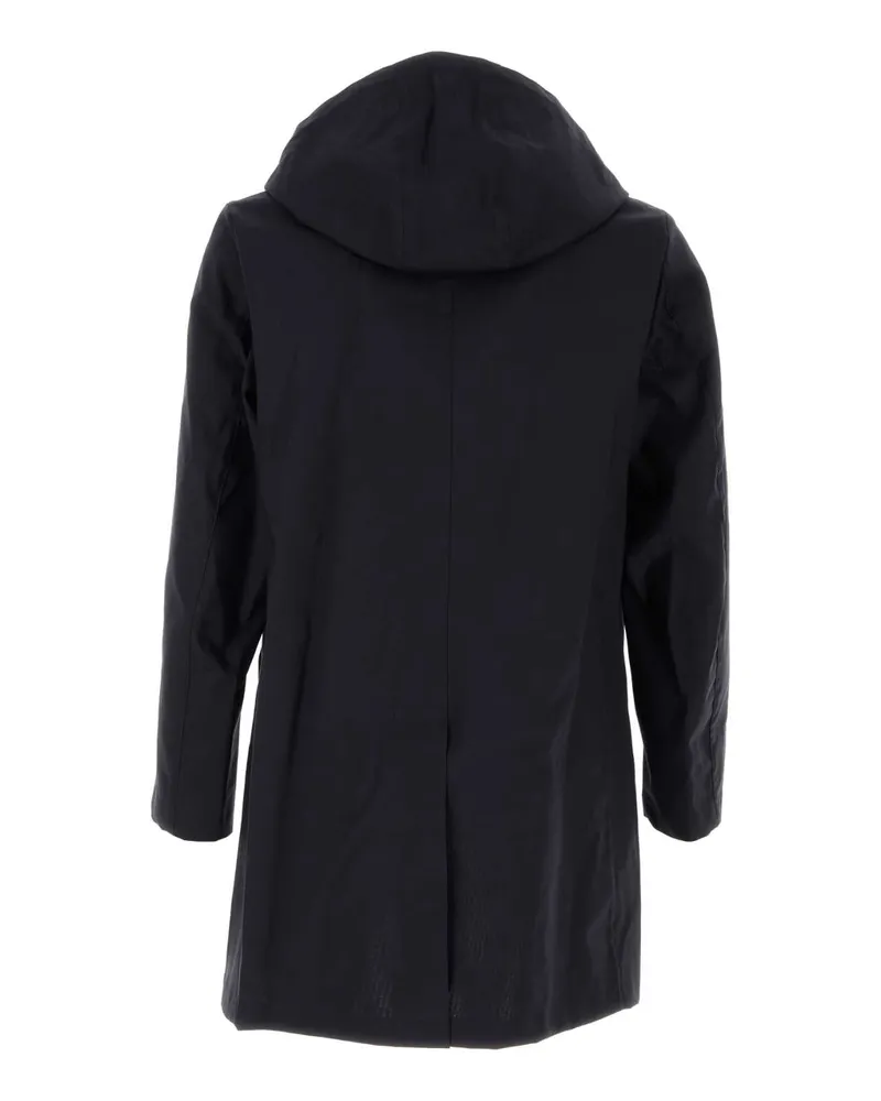 MACKINTOSH Men's Navy Blue Cotton Cambridge Raincoat Exterior: Giubbini Navy