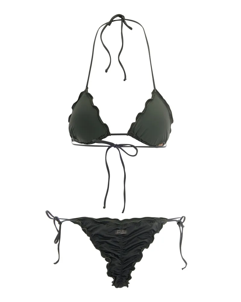 MC2 Saint Barth Women's Bikini Sagitami Shiny Military Polyamide Elastane One-Pieces Military