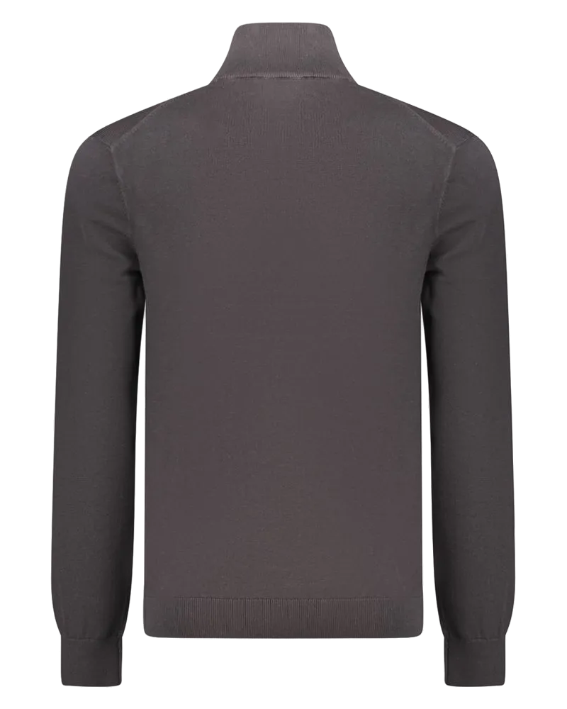 Timberland Cotton Half-Zip Sweater — Black Black