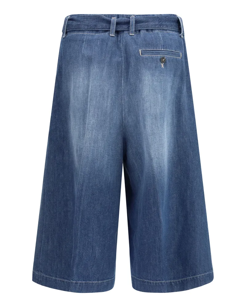 True Royal Women's Cotton Shorts Medium Blue Blue