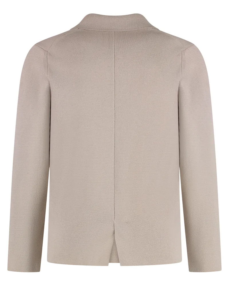 Drumohr  Men's Knitted Cotton Blazer Oyster Suit & Dinner Jackets Beige