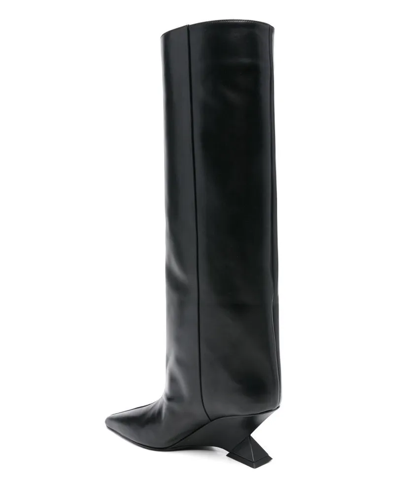 ATTICO Women's Boots Cheope Black Calf Leather Black