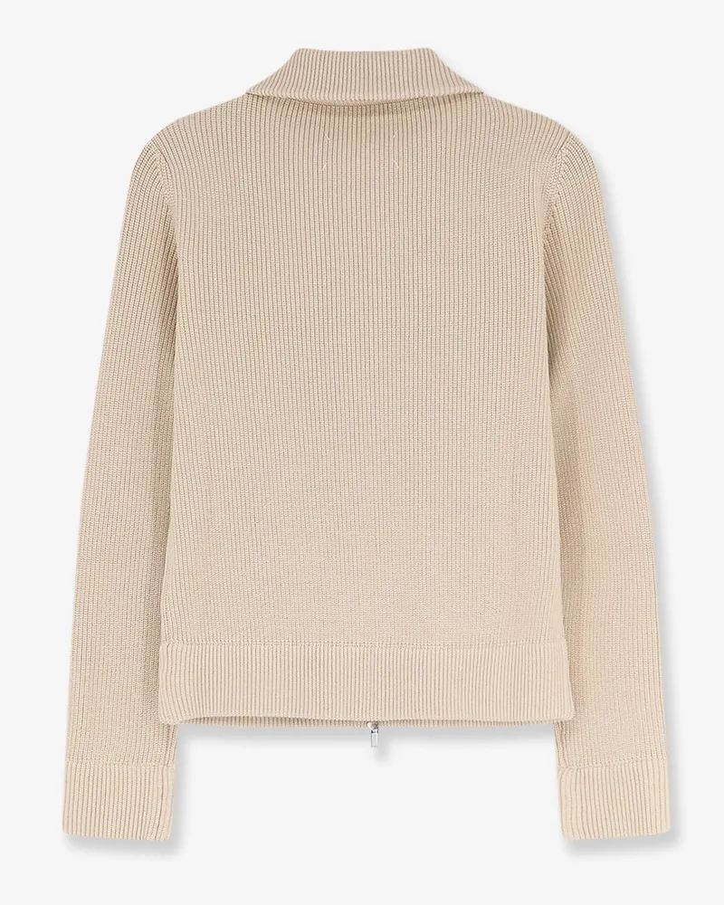 Maison Margiela Women Cardigan Wool-Blend Beige Sweater Beige