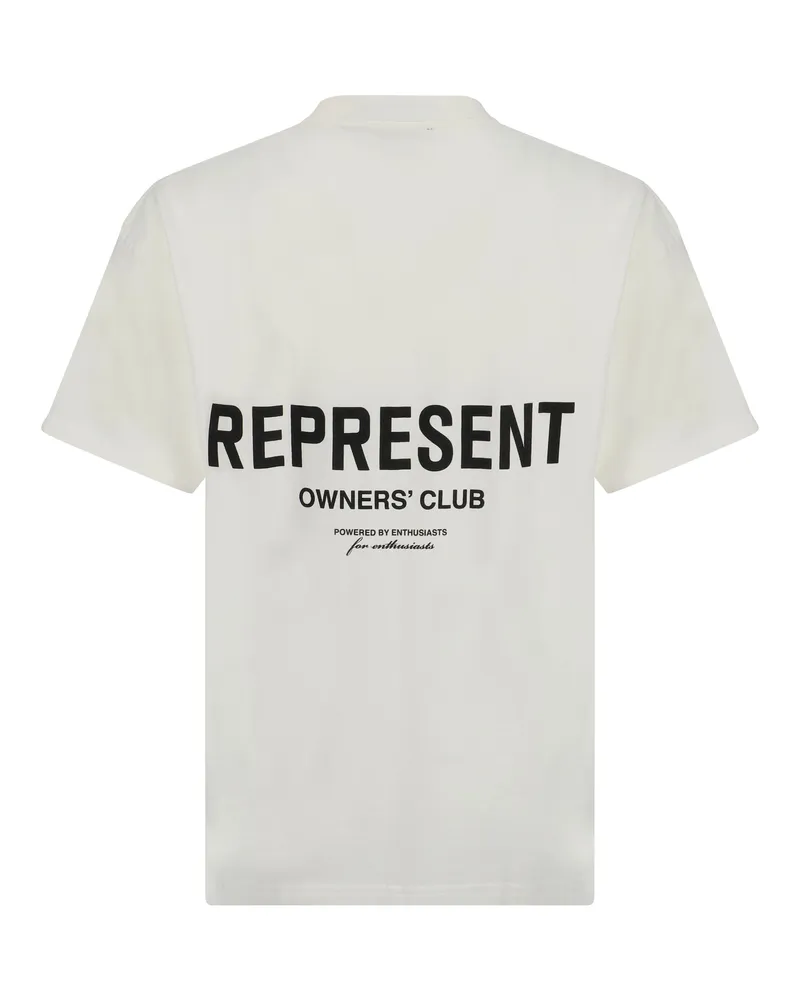 REPRESENT Men's Cotton T-Shirt Flat White T-Shirts And Polos White