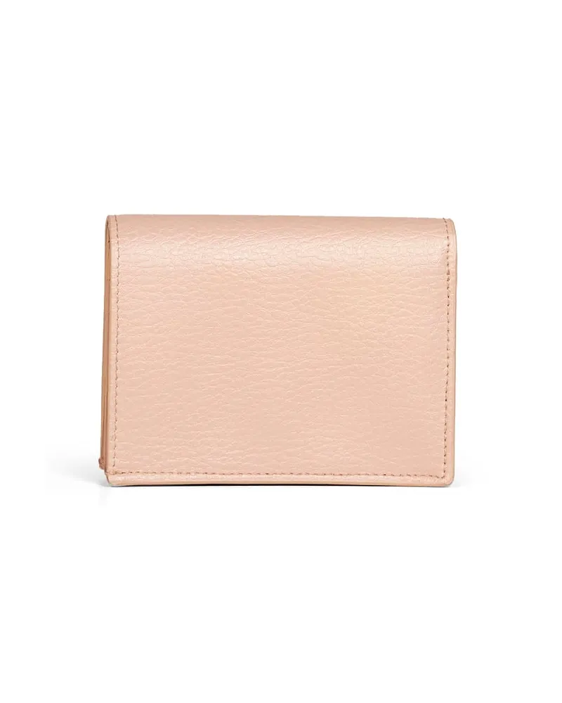 Stella McCartney Bi-Fold Logo Embossed Wallet — Pink Pink
