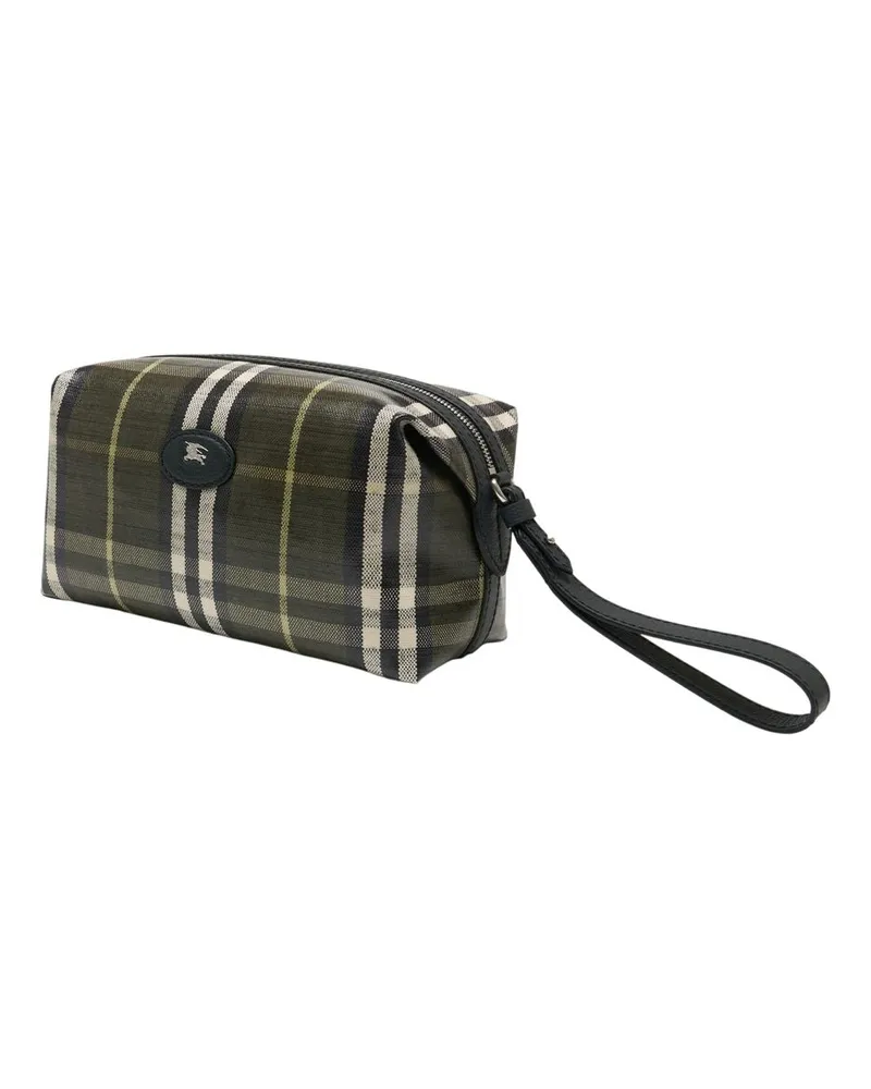 Burberry Men's Ms Highlands Washbag -  Cotton Multicolor Accessories Other-Accessories Green
