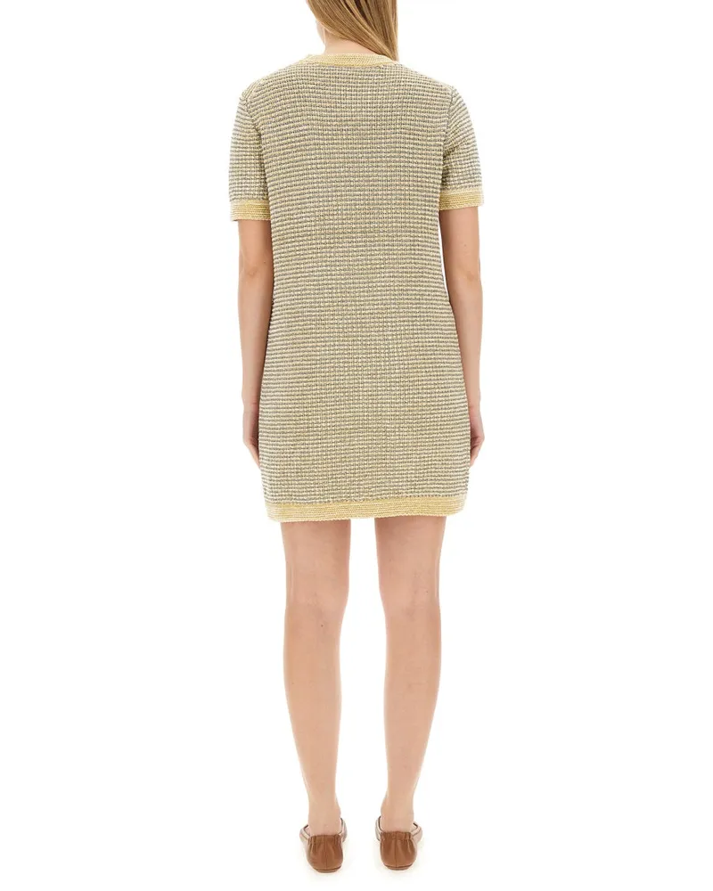 Tory Burch Velvet Dress — White White