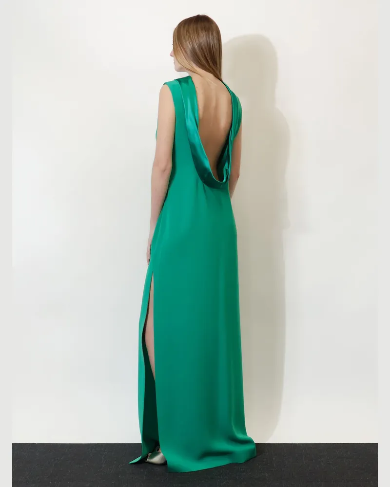 Max Mara Women's Mxmeaere Long Dress Green Triacetate Green