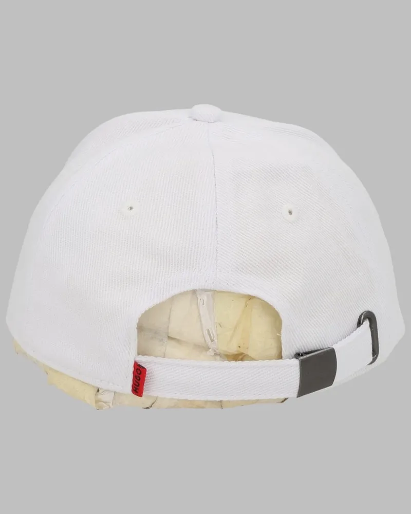 HUGO BOSS G01187K_10P Logo-Embroidered Cotton Baseball Cap — White White