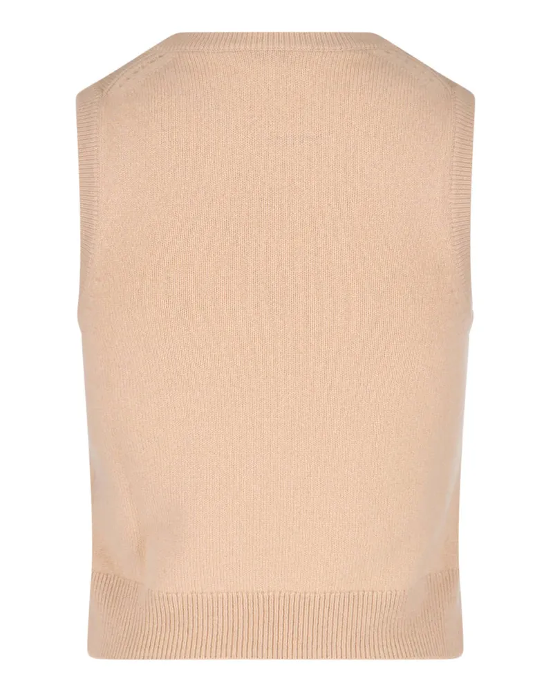 Celine Women Sweaters Beige Cashmere Beige