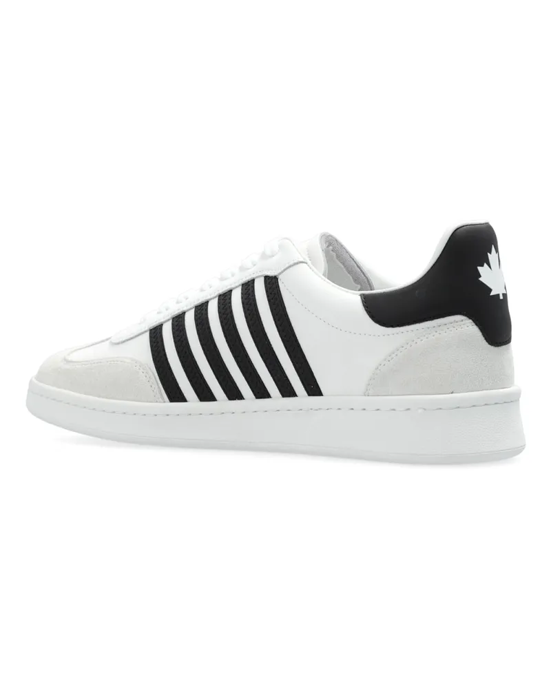 Dsquared2 Men's Boxer Low-Top Sneakers White Shoes White