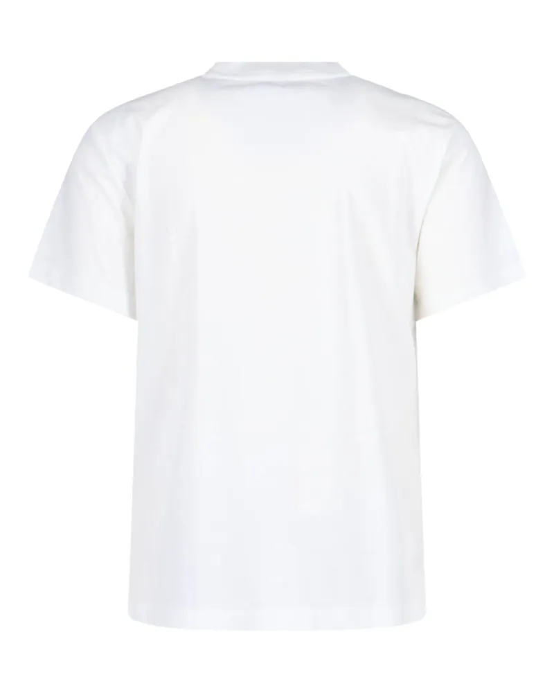 A.P.C. Men's Logo-Printed Organic Cotton T-Shirt White White