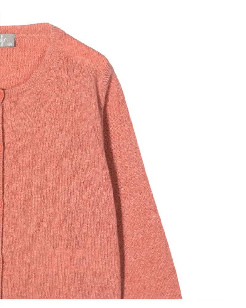 Il Gufo Virgin Wool Cardigan — Pink Pink