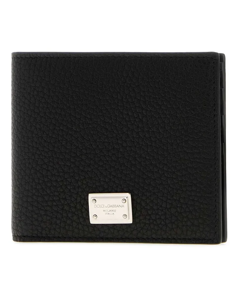 Dolce & Gabbana Vitello Leather Wallet — Black Black