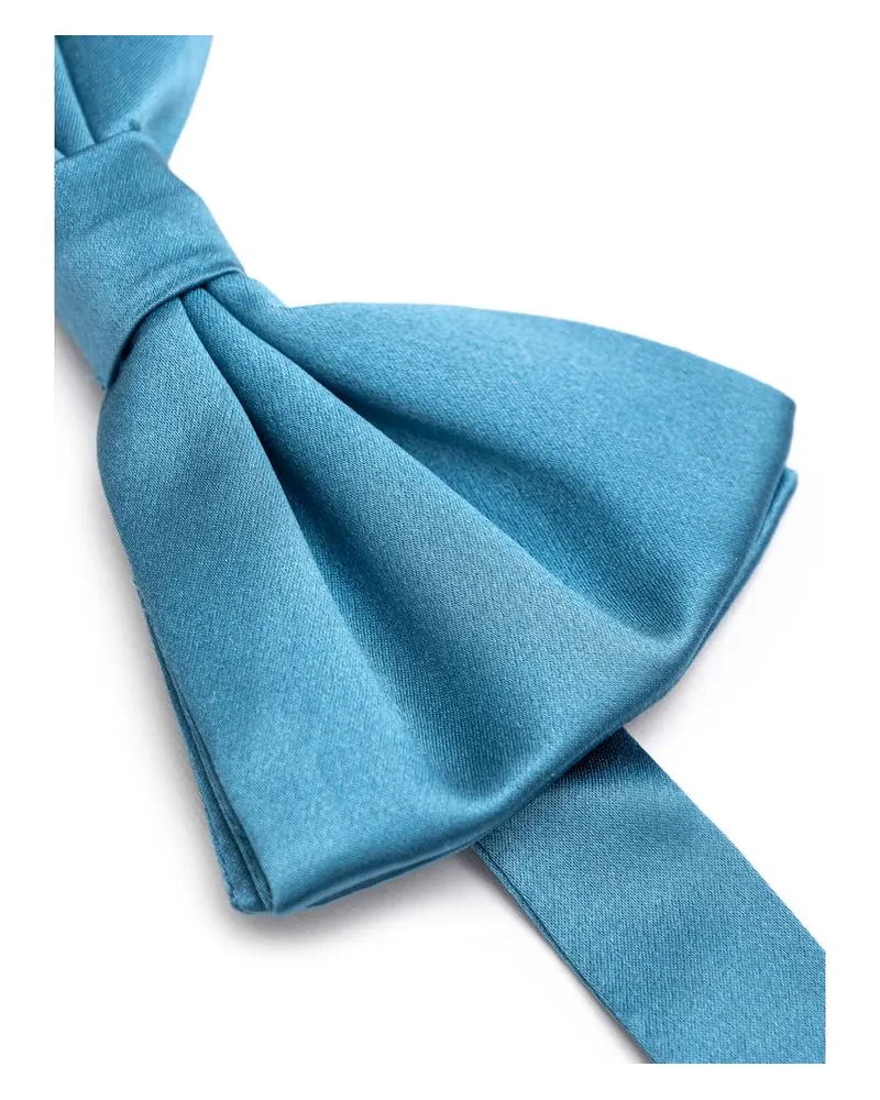 Dolce & Gabbana Men's Blue Silk Bowtie Accessory Blue