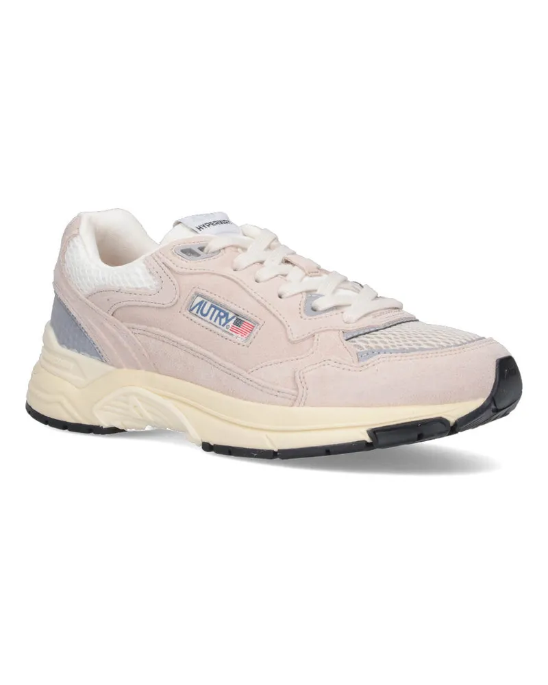 AUTRY Men's Sneakers White Upper: Cow Leather Pink