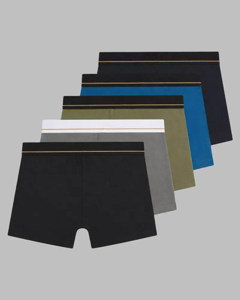 HUGO BOSS Cotton-Elastane Blend Boxer Briefs — Multicolor Multicolor