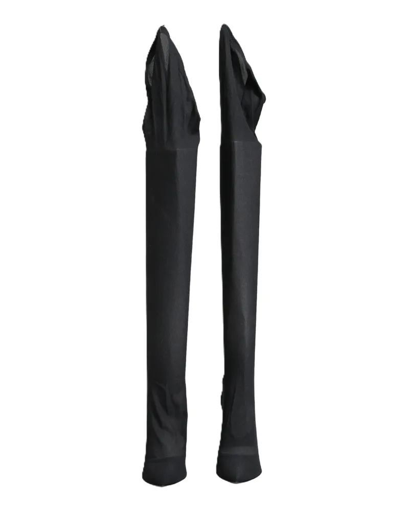 Dolce & Gabbana Stretch Sock Stiletto Heel — Black Black
