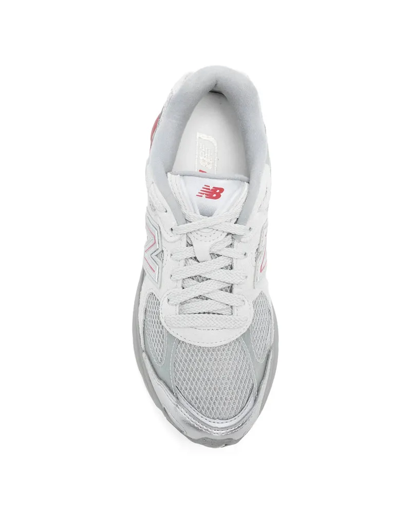 New Balance Suede and Mesh Sneakers — Gray Gray