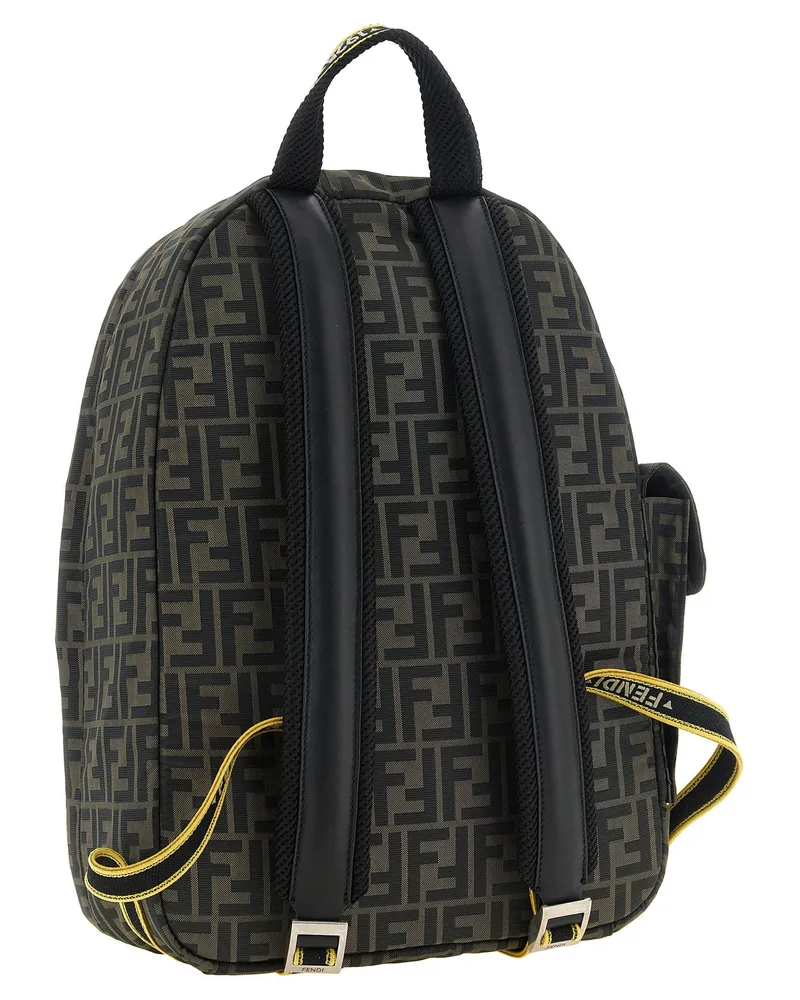 Fendi Climb Fabric Backpack — Black Black