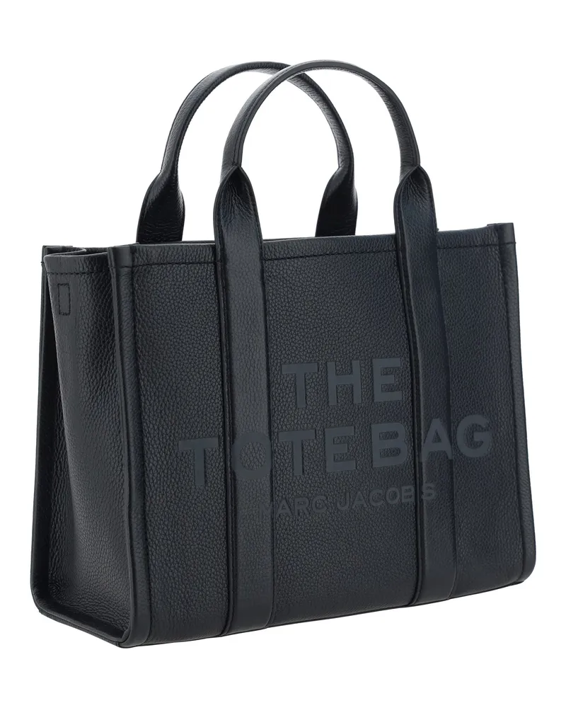 Marc Jacobs Women's Tote Handbag Black Leather Calf Handbags Hand Bags Black