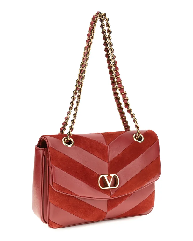 Valentino Garavani Djuna Shoulder Bag — Red Red