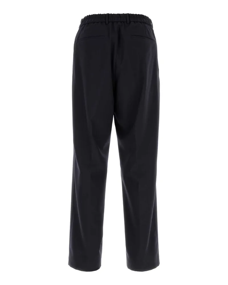HUGO BOSS Men's Navy Blue Wool Pant Darkblue Exterior: Virgin Pantaloni Trousers Navy