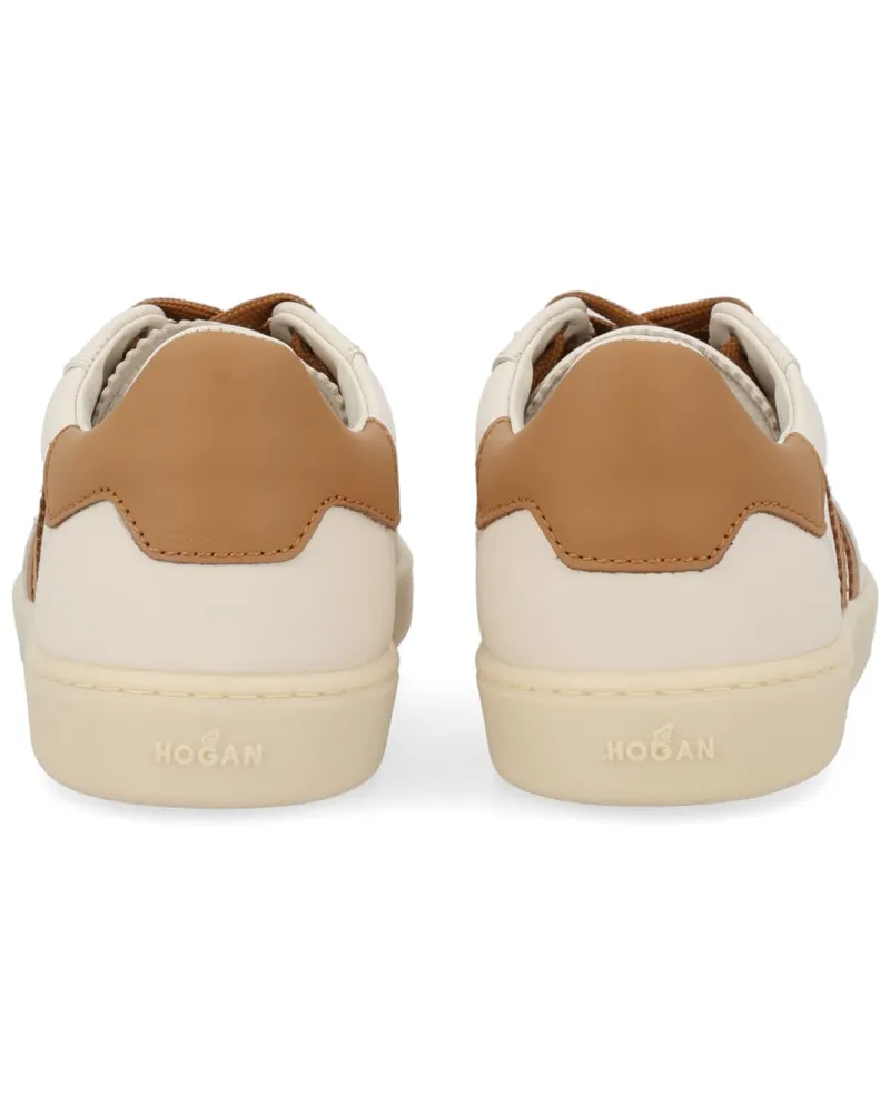 Hogan Calfskin & Mutton Leather Sneaker — Beige Beige