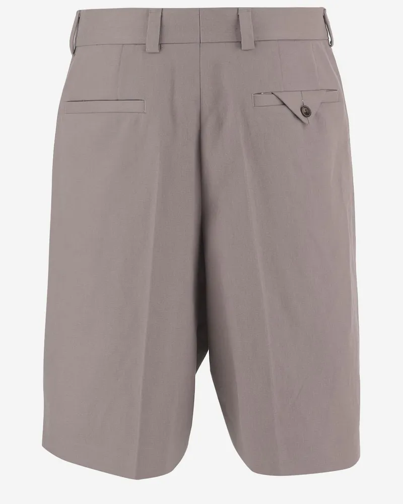 HUGO BOSS Men's Shorts Hemp-Blend Beige Beige