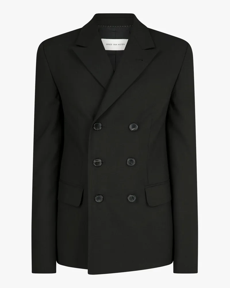 Dries van Noten Veste Bent Blazer — Black Black
