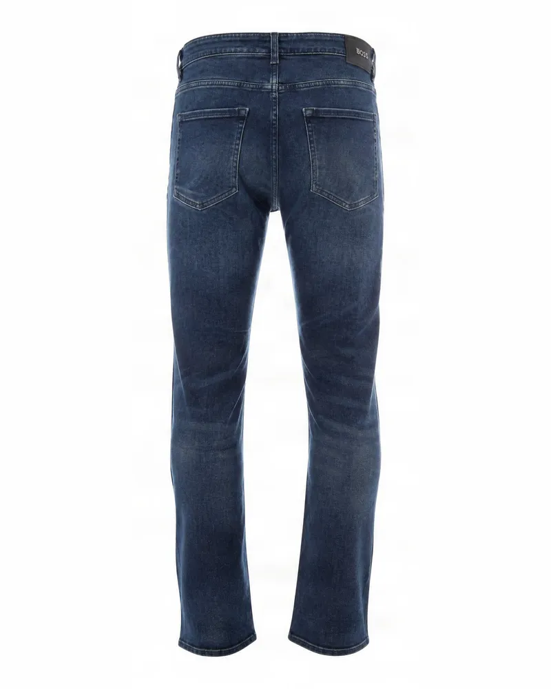 HUGO BOSS Washed Denim Jeans — Blue Blue
