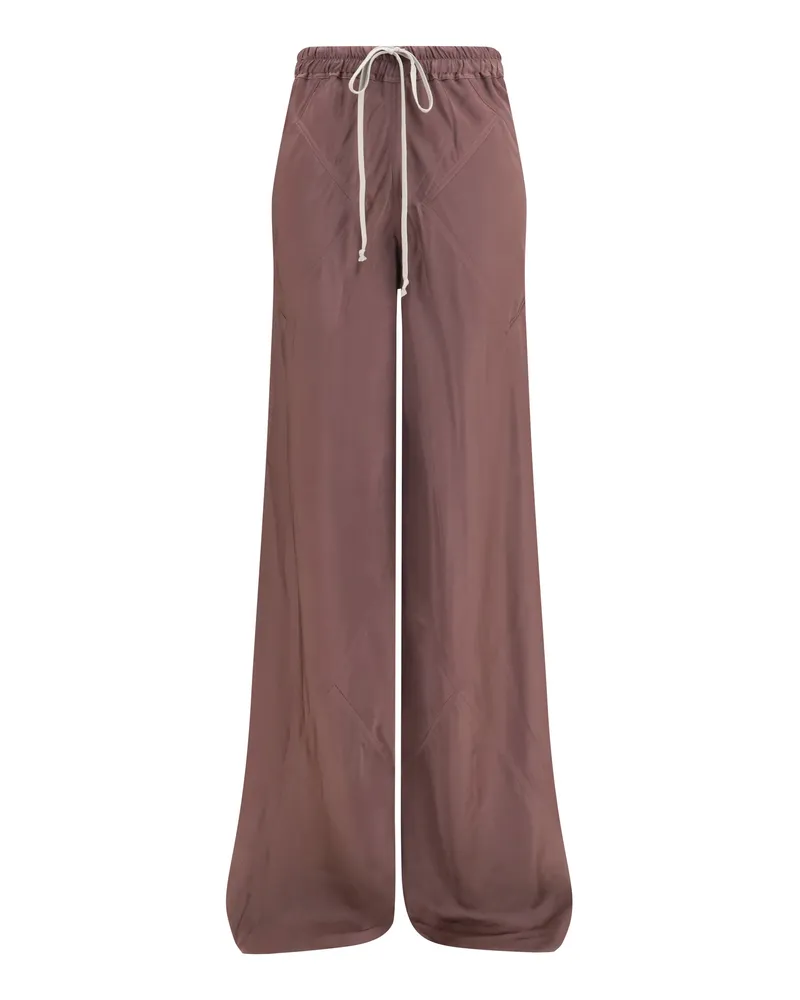 Rick Owens Women's Silk Pants Grape Trousers 