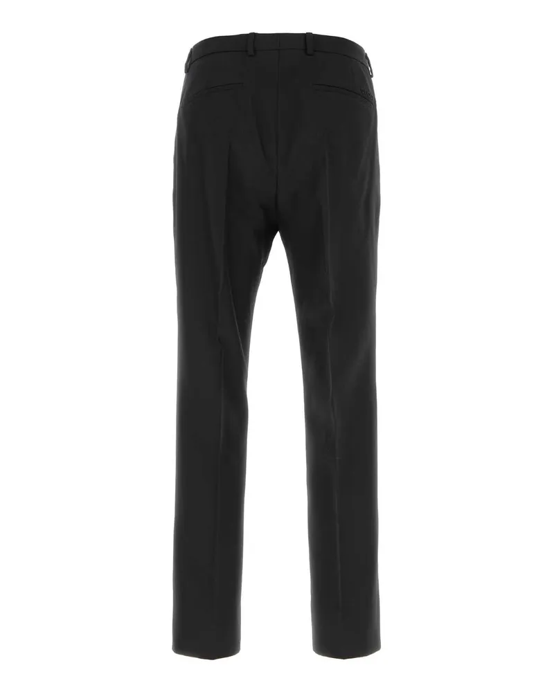 Gucci Men's Black Twill Pant Neronero Exterior: Polyester Wool Pantaloni Black
