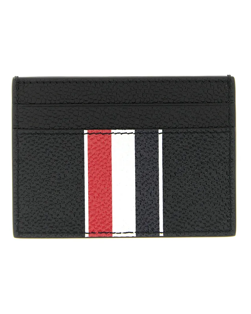 Thom Browne Black Calfskin Cardholder Accessory Black