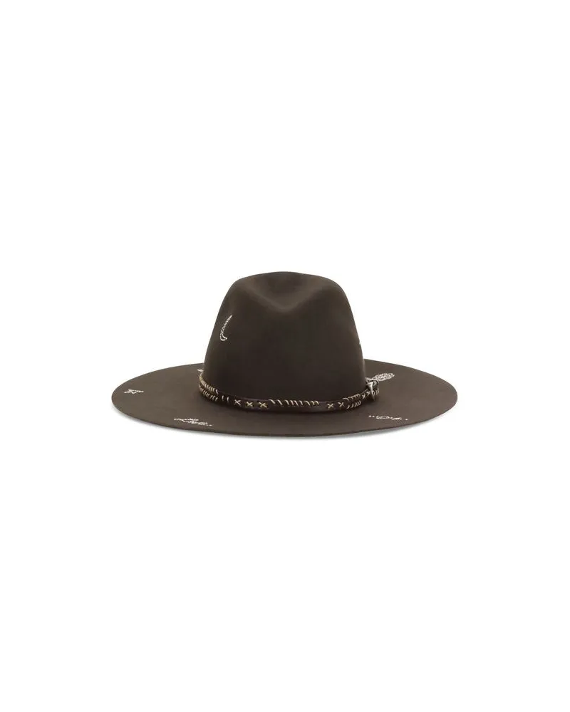 Golden Goose GOGUP02719P00272755381BB Fedora — Brown Brown