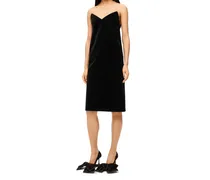 Women's Black Cotton Cocktail Dress