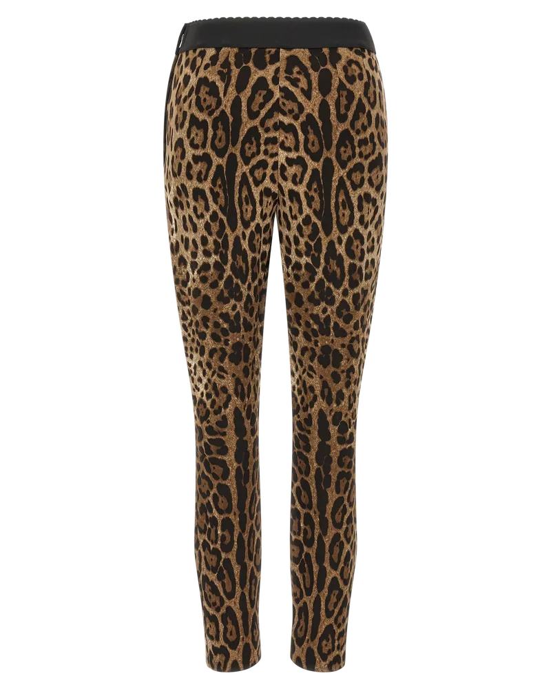 Dolce & Gabbana Women's Brown Viscose Leggings Clothing Brown