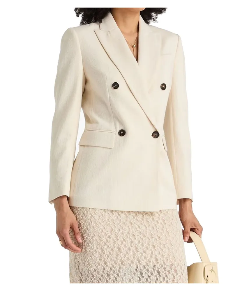 Brunello Cucinelli Women's White Cotton Blazer Clothing White