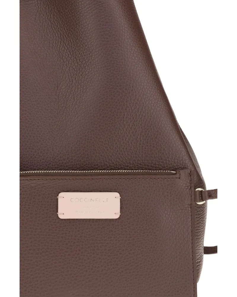 Coccinelle Women's Shoulder Bag C-Easy Berry Calf Leather (bos Taurus Brown