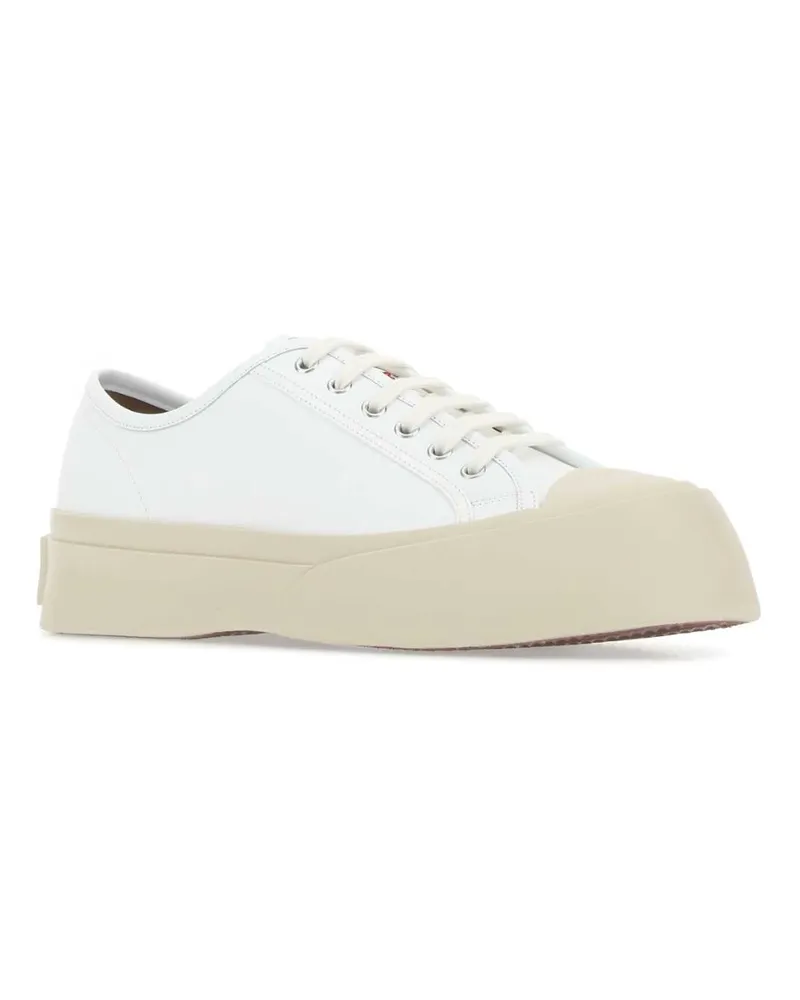 Marni Men's White Leather Pablo Sneakers 00w01 White