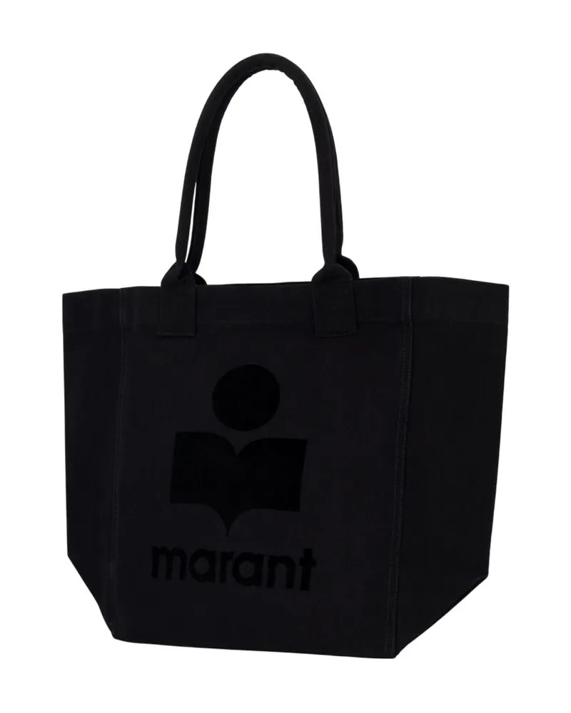 Isabel Marant Women's Yenky Tote Bag -  Cotton Black Totes-Shopping-Bags Black