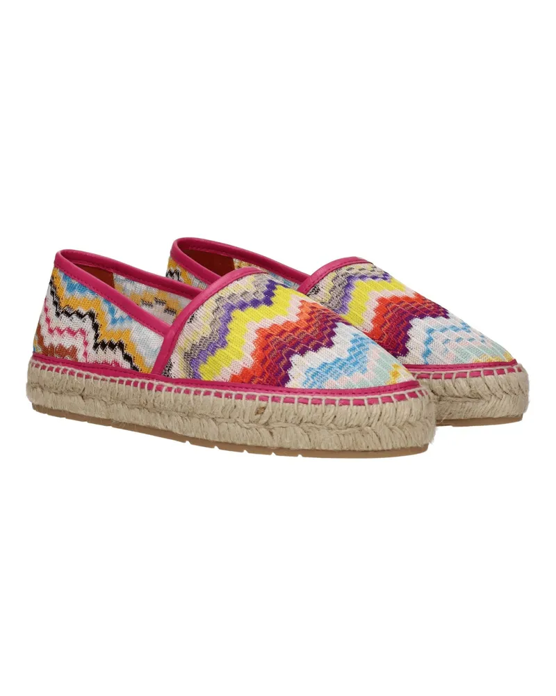 Missoni Women's Multicolor Fabric Espadrilles Shoe Multicolor