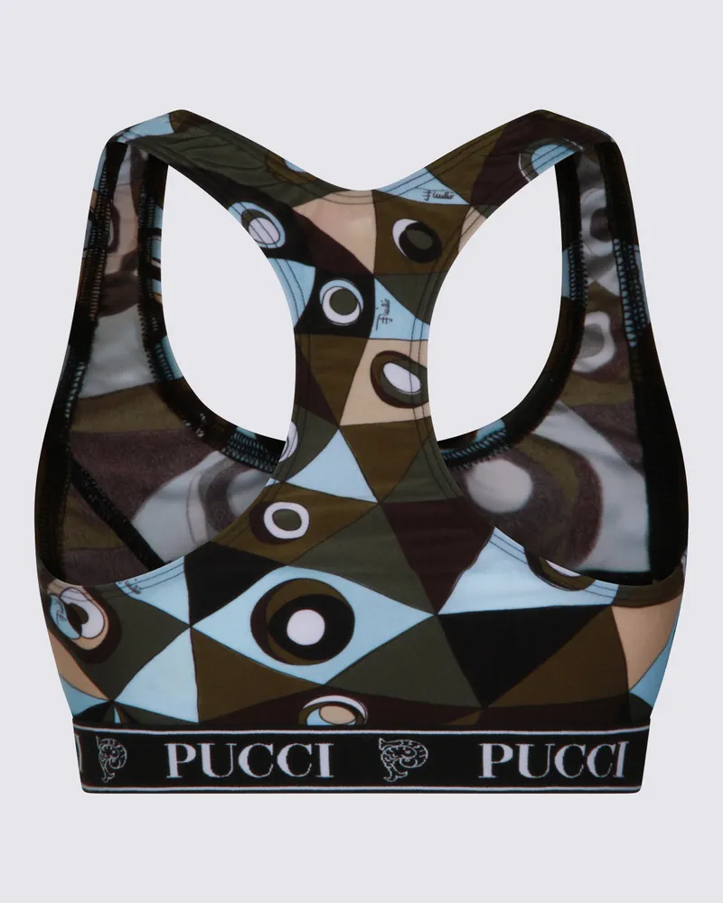 Emilio Pucci Women's Top Khaki Blue _pa Ea Multicolor