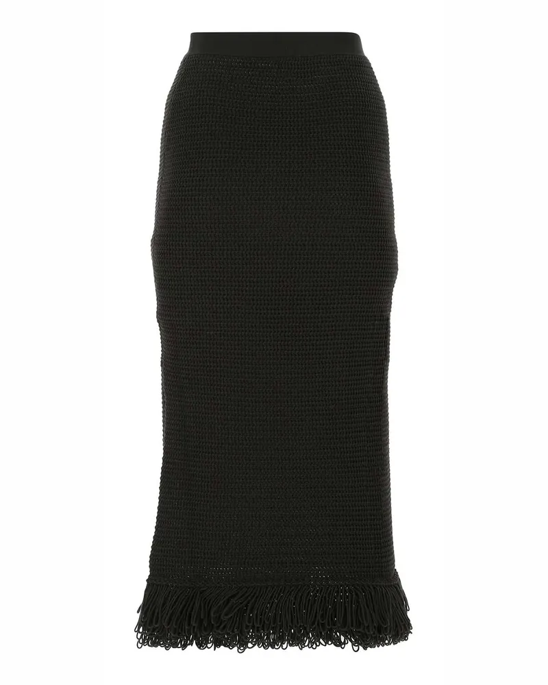 Bottega Veneta 651244v0fu0 2113 Exterior: Cotton Gonne Skirt Black