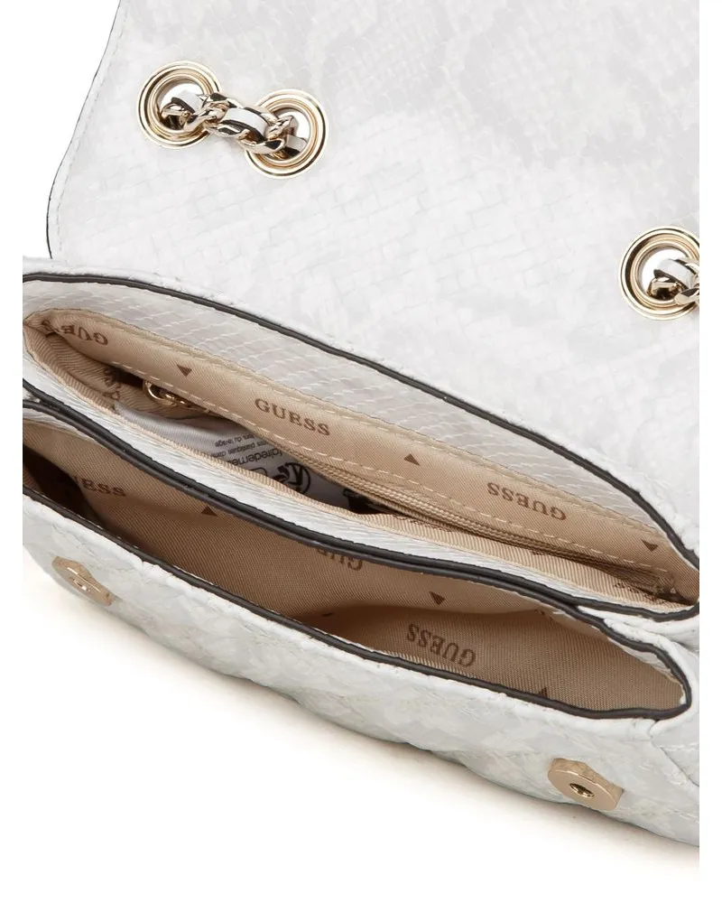 Guess Women's Shoulder Bag Off White Polyurethane - Shoulder-Bags White