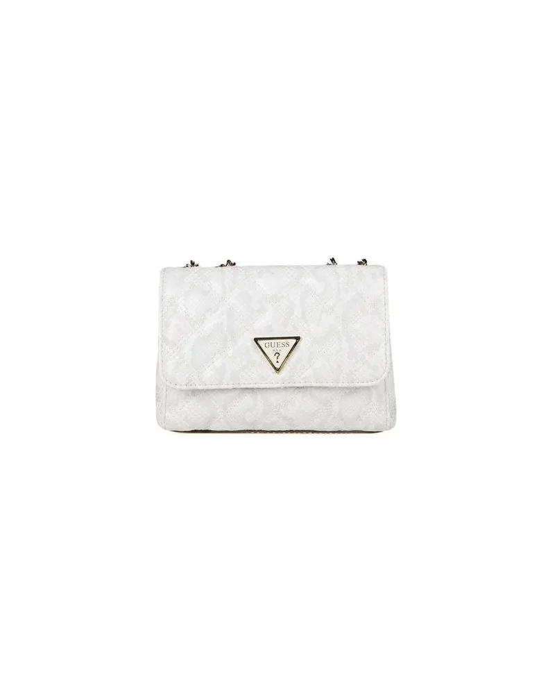 Guess Women's Shoulder Bag Off White Polyurethane - Shoulder-Bags White