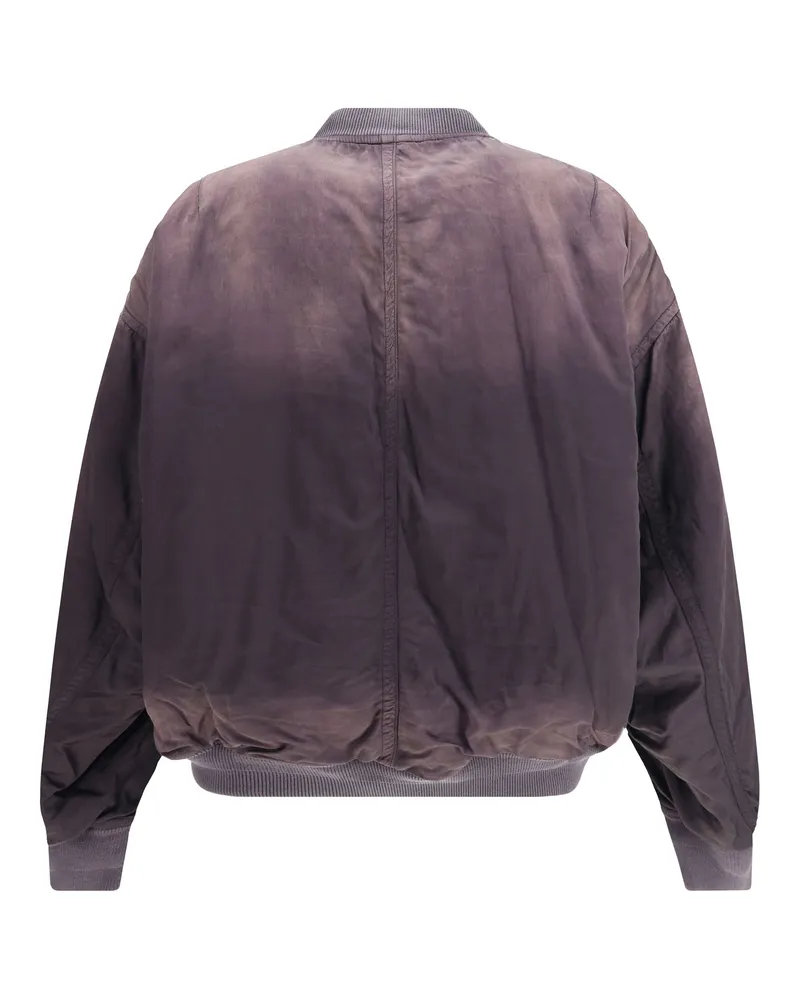 MIHARAYASUHIRO Men's Aged Flight Jacket Black Purple