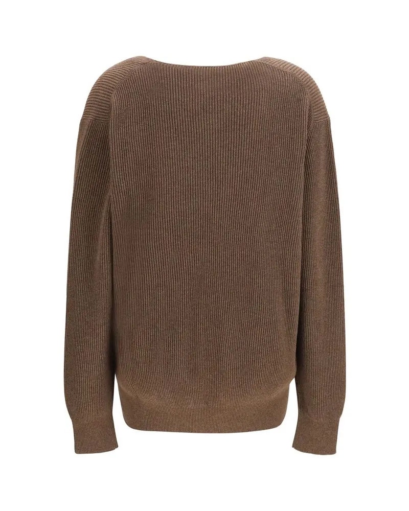 The Row Women's Brown Cotton Sweatshirt Clothing Brown