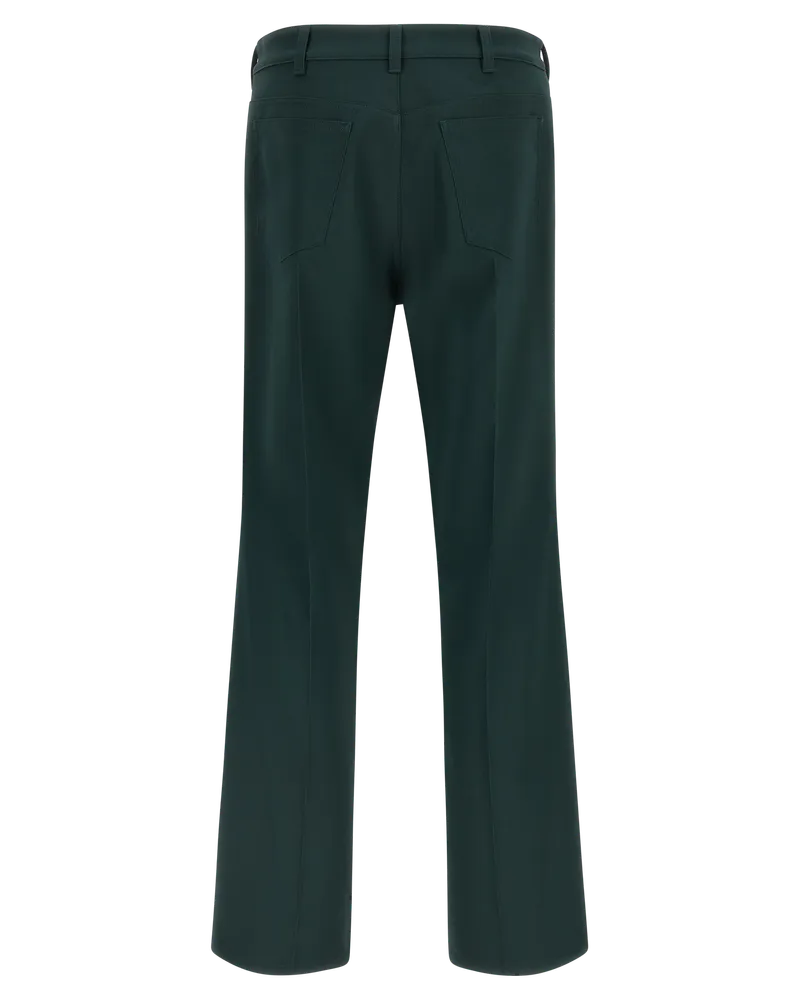 Marni Men's Bicolor Polyester Pants Green